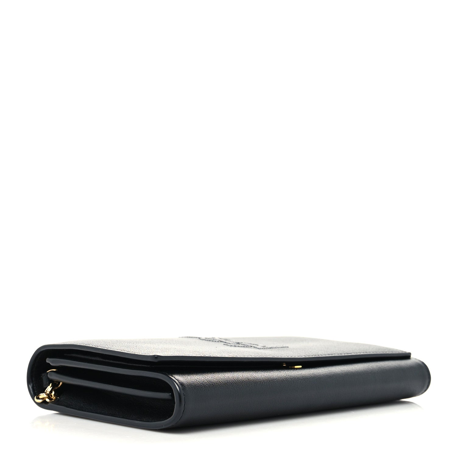 Saint Laurent Calfskin Monogram Belle de Jour Chain Clutch Black 4 of 10