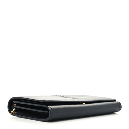 Saint Laurent Calfskin Monogram Belle de Jour Chain Clutch Black 4 of 10