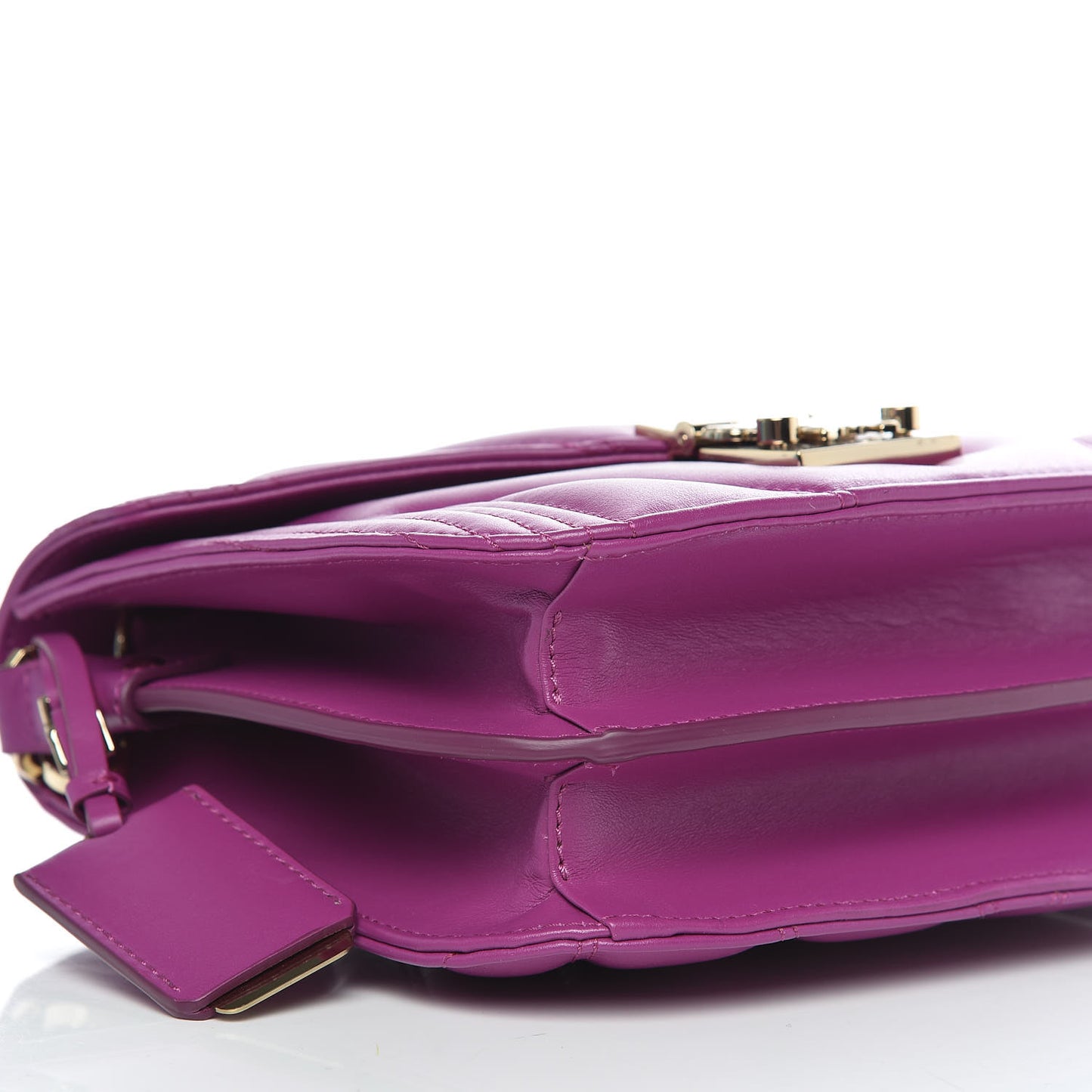 Lambskin Quilted Small Patricia Shoulder Bag Viva Lila
