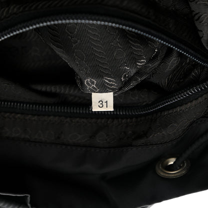 Prada Nylon Vela Medium Backpack Black 7 of 14