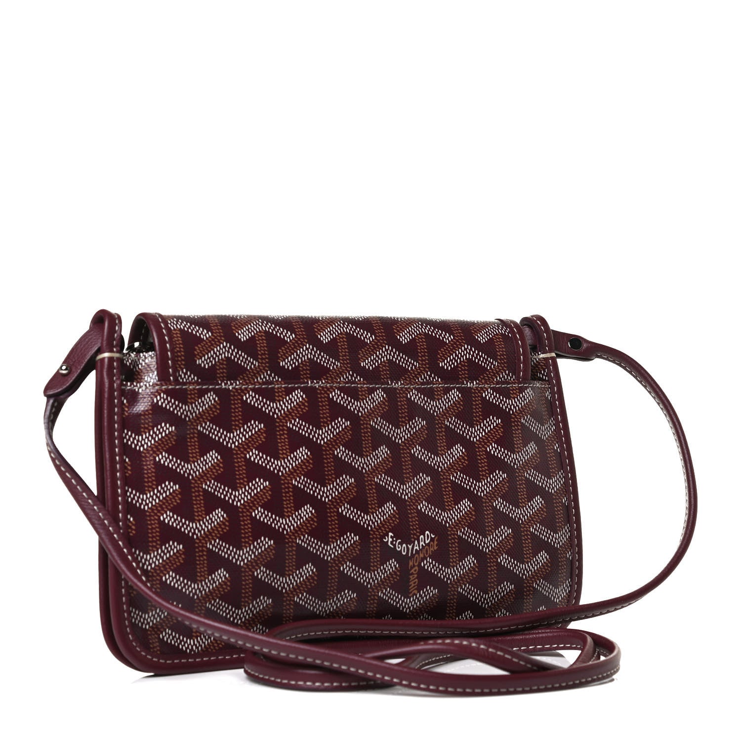 Goyard Goyardine Plumet Wallet Clutch Burgundy 3 of 12