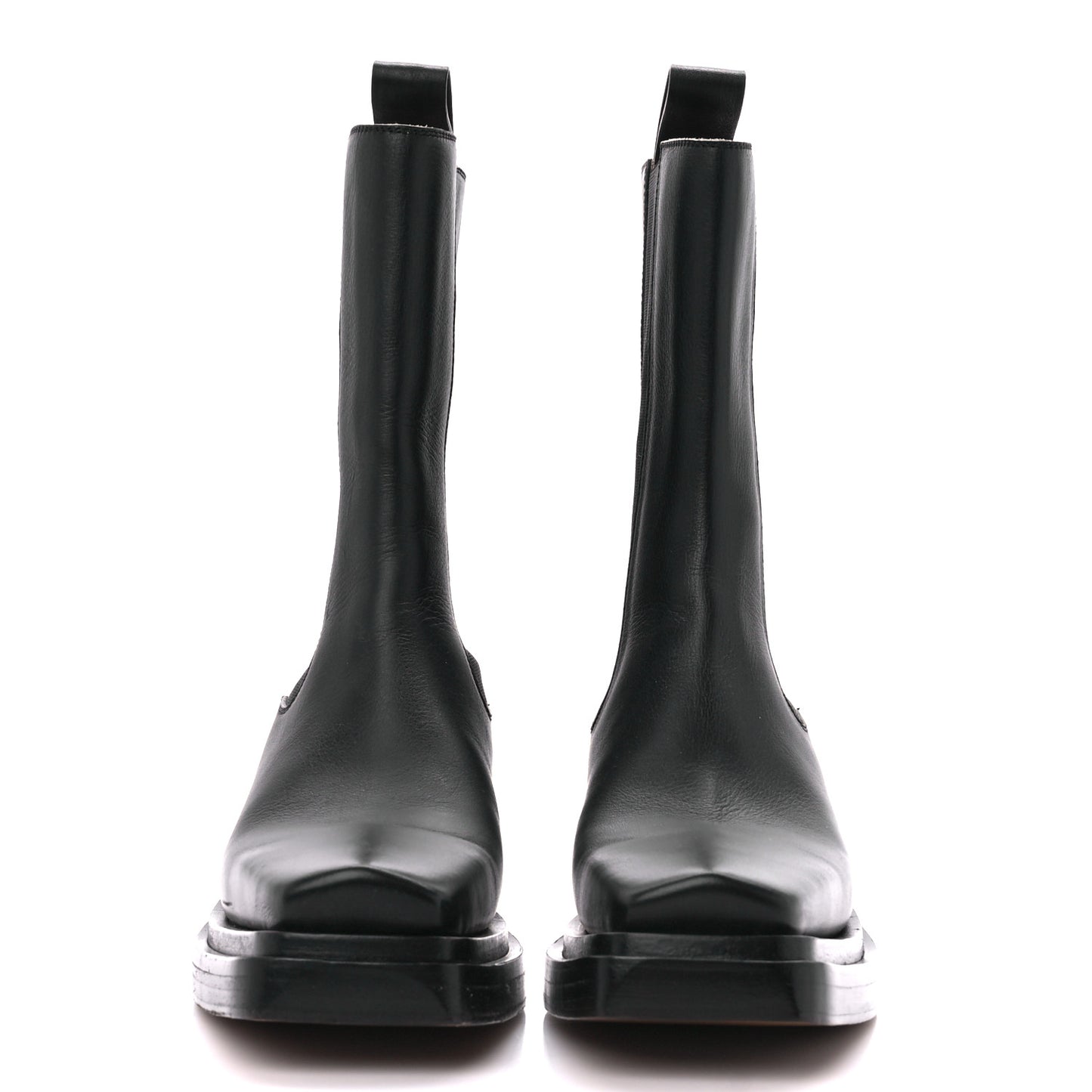 Calfskin Lean Mid-Calf Boots 38 Black