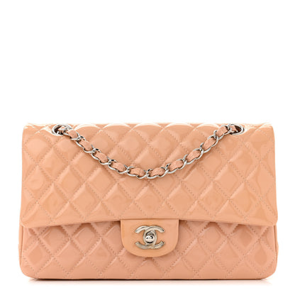 Chanel Patent Quilted Medium Double Flap Light Pink 1 of 11