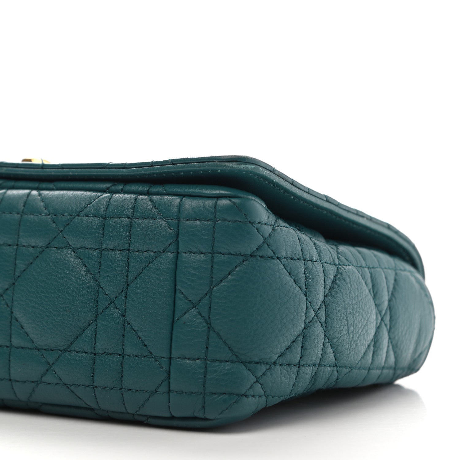Christian Dior Lambskin Cannage Small Caro Bag Deep Ocean 10 of 14