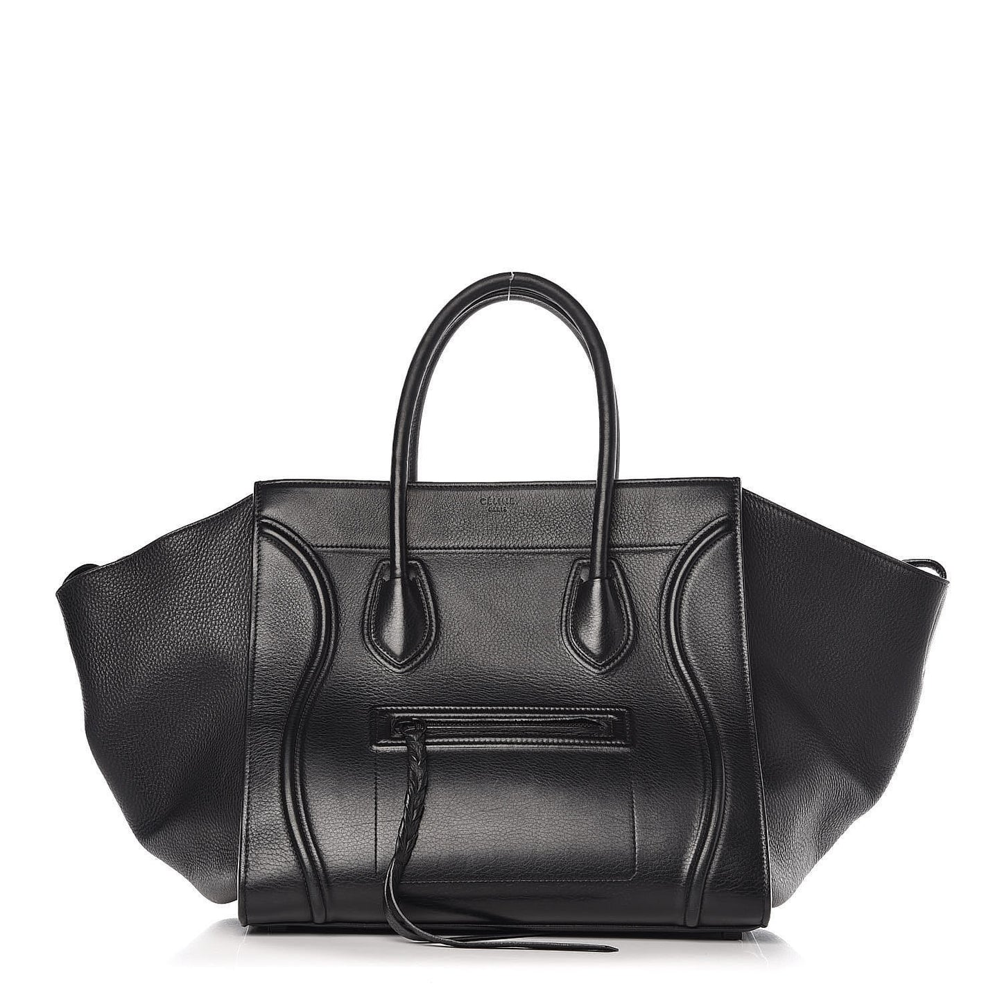 Supple Calfskin Medium Phantom Luggage Black
