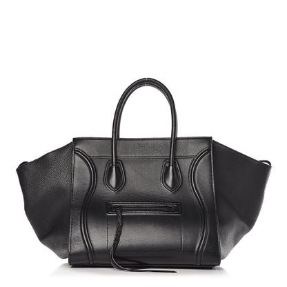 Celine Supple Calfskin Medium Phantom Luggage Black 1 of 18