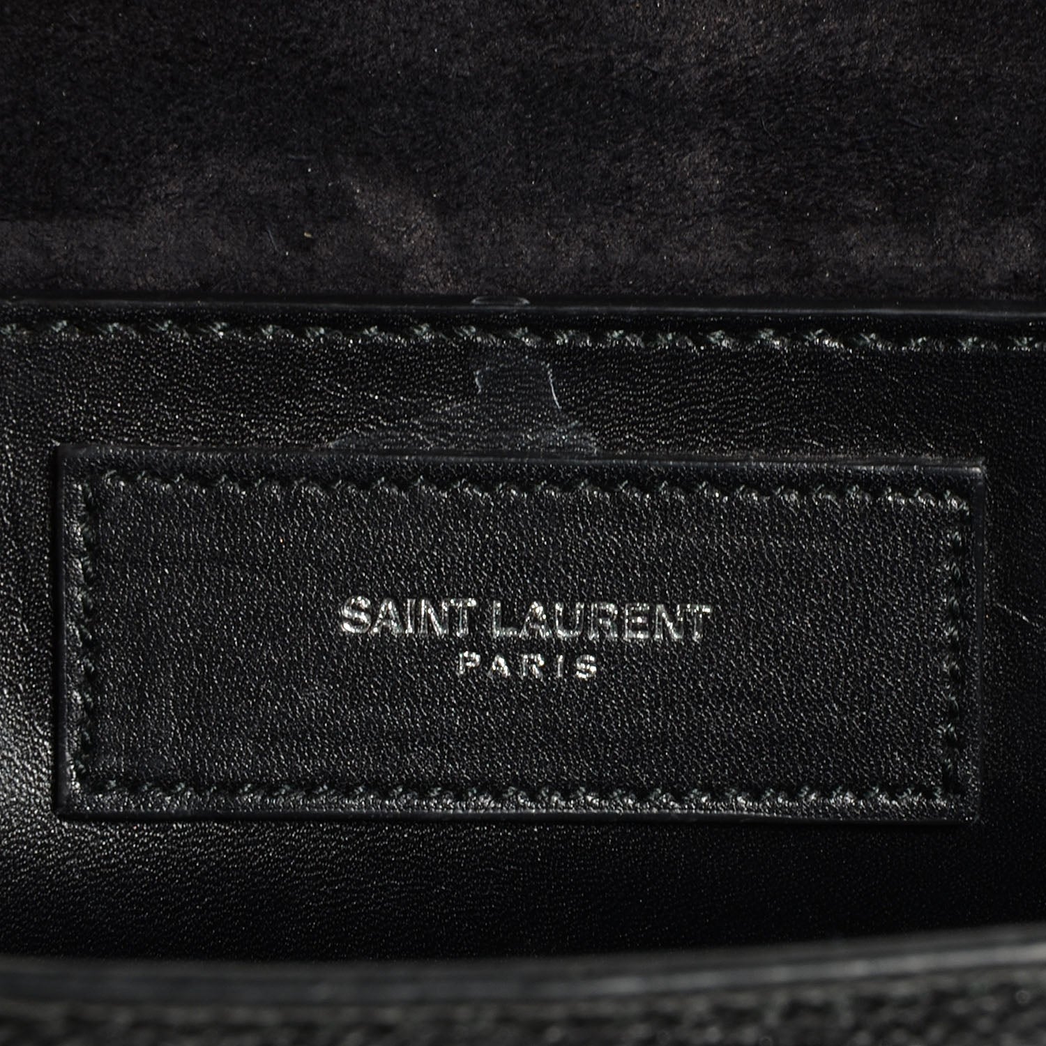 Saint Laurent Grained Leather Medium Betty Black 6 of 9
