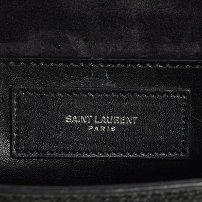 Saint Laurent Grained Leather Medium Betty Black 6 of 9