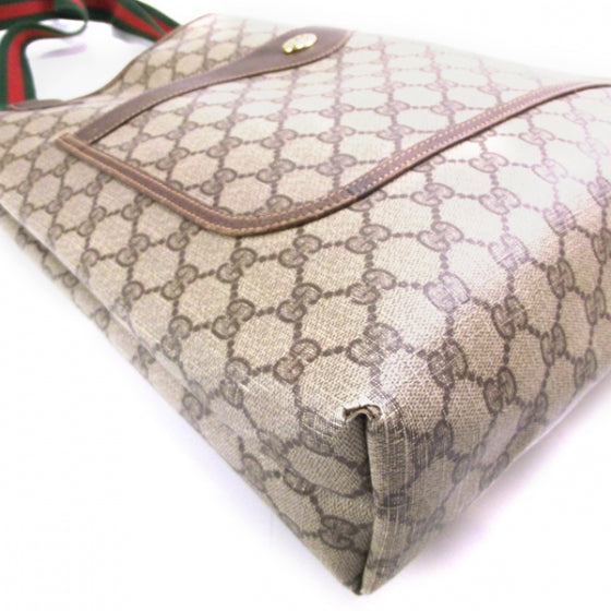 Gucci Monogram Web Tote Ebony 5 of 10