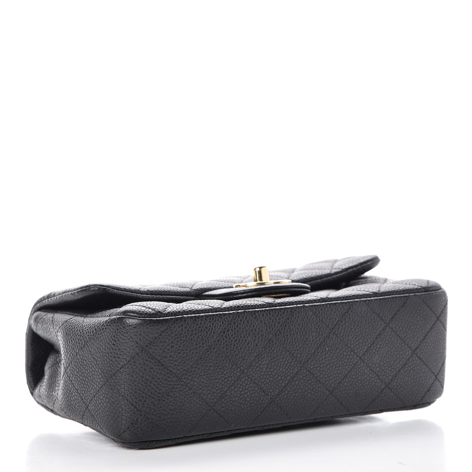 Chanel Caviar Quilted Mini Rectangular Flap Dark Charcoal 4 of 9