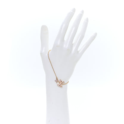 Louis Vuitton Metal Enamel LV Iconic Bracelet Gold Light Pink 2 of 7