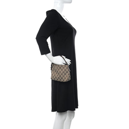 Gucci Monogram Mini Pochette Beige 2 of 11