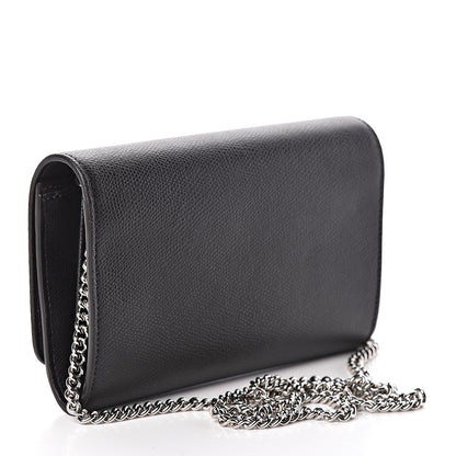 Fendi Vitello Cruise F is Fendi Wallet on Chain Black 3 of 10