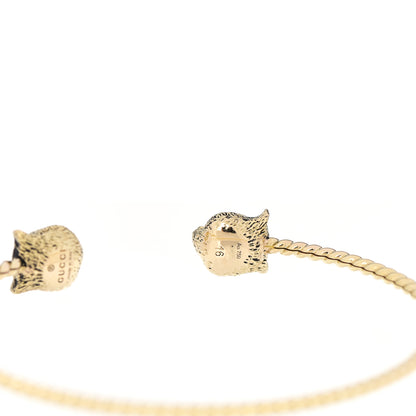Gucci 18K Yellow Gold Diamond Marche des Merveilles Tiger Cuff Bracelet 4 of 4