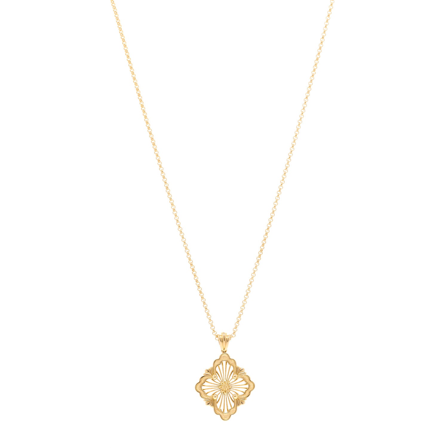 Buccellati 18K Yellow Gold Opera Tulle Pendant Necklace 1 of 5