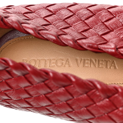 Bottega Veneta Nappa Intrecciato Almond 75mm Pumps 38 Burgundy 7 of 8