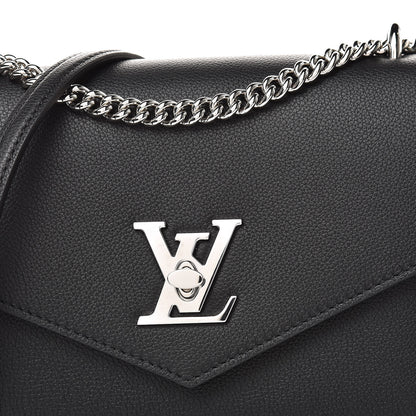 Louis Vuitton Soft Calfskin My Lockme Chain Bag BB Black 9 of 10