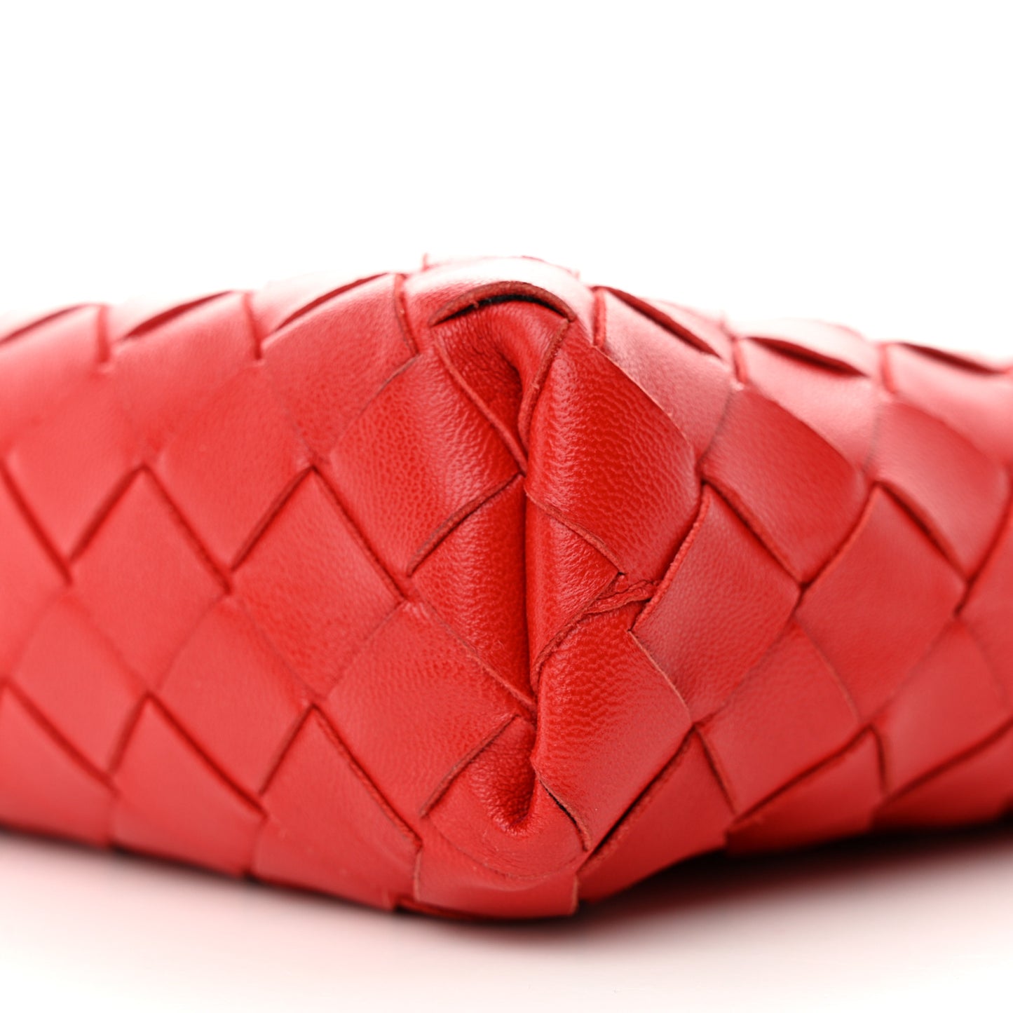 Nappa Intrecciato Small Camera Bag Red