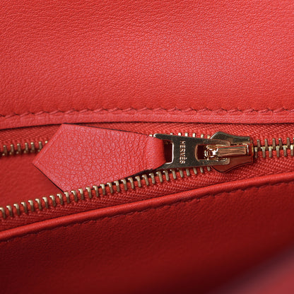 Hermes Swift Kelly Retourne 25 Rouge Tomate 18 of 31