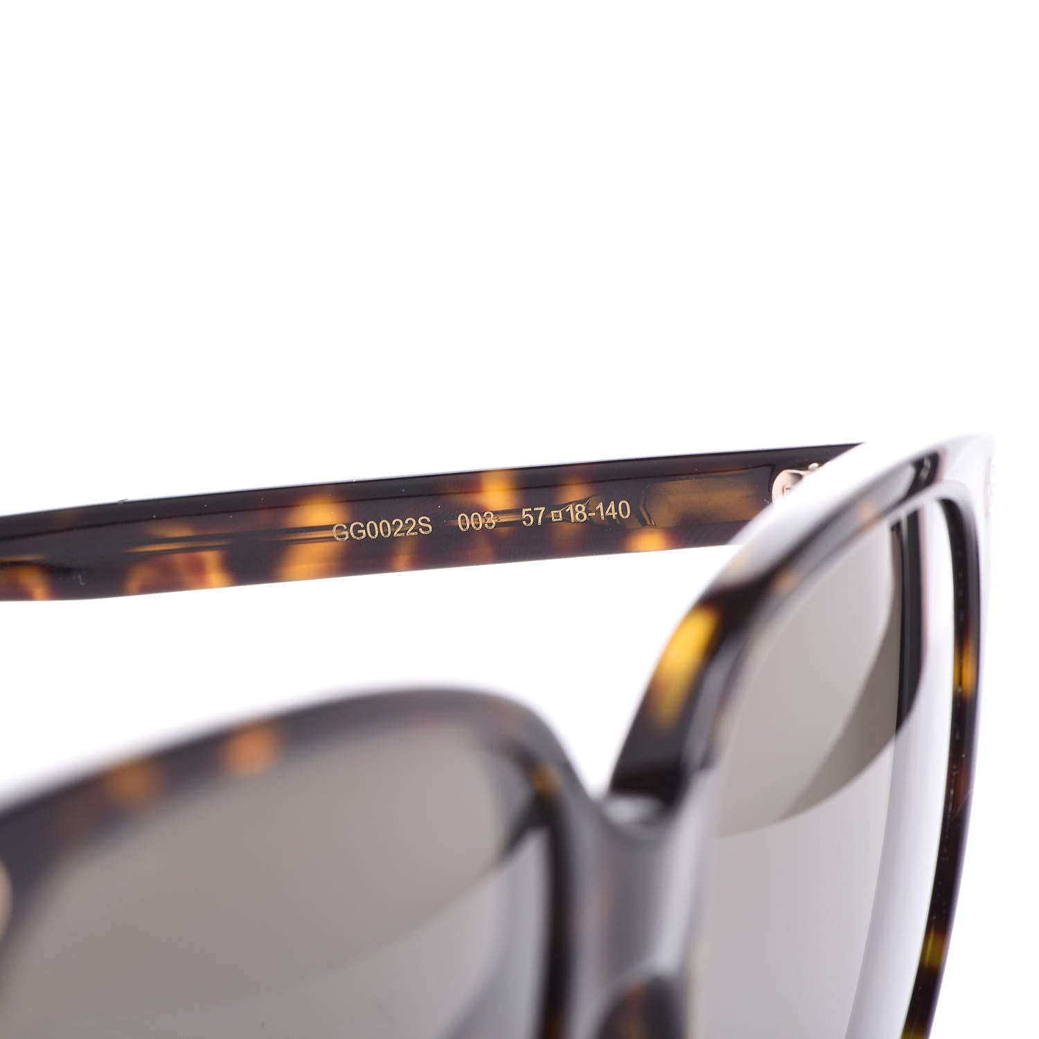 Gucci GG Sunglasses GG0022/S Tortoise 5 of 7
