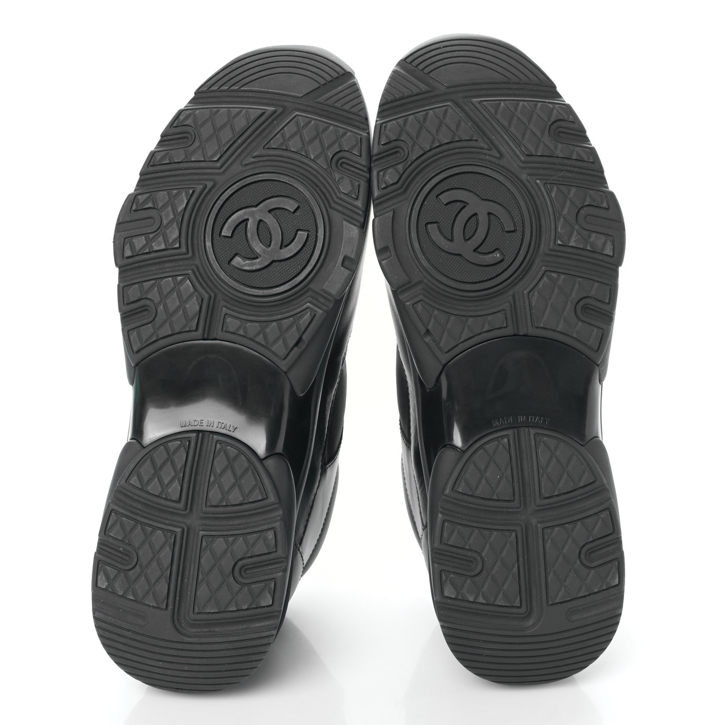 Calfskin Lambskin CC Uniform Sneakers 40 Black