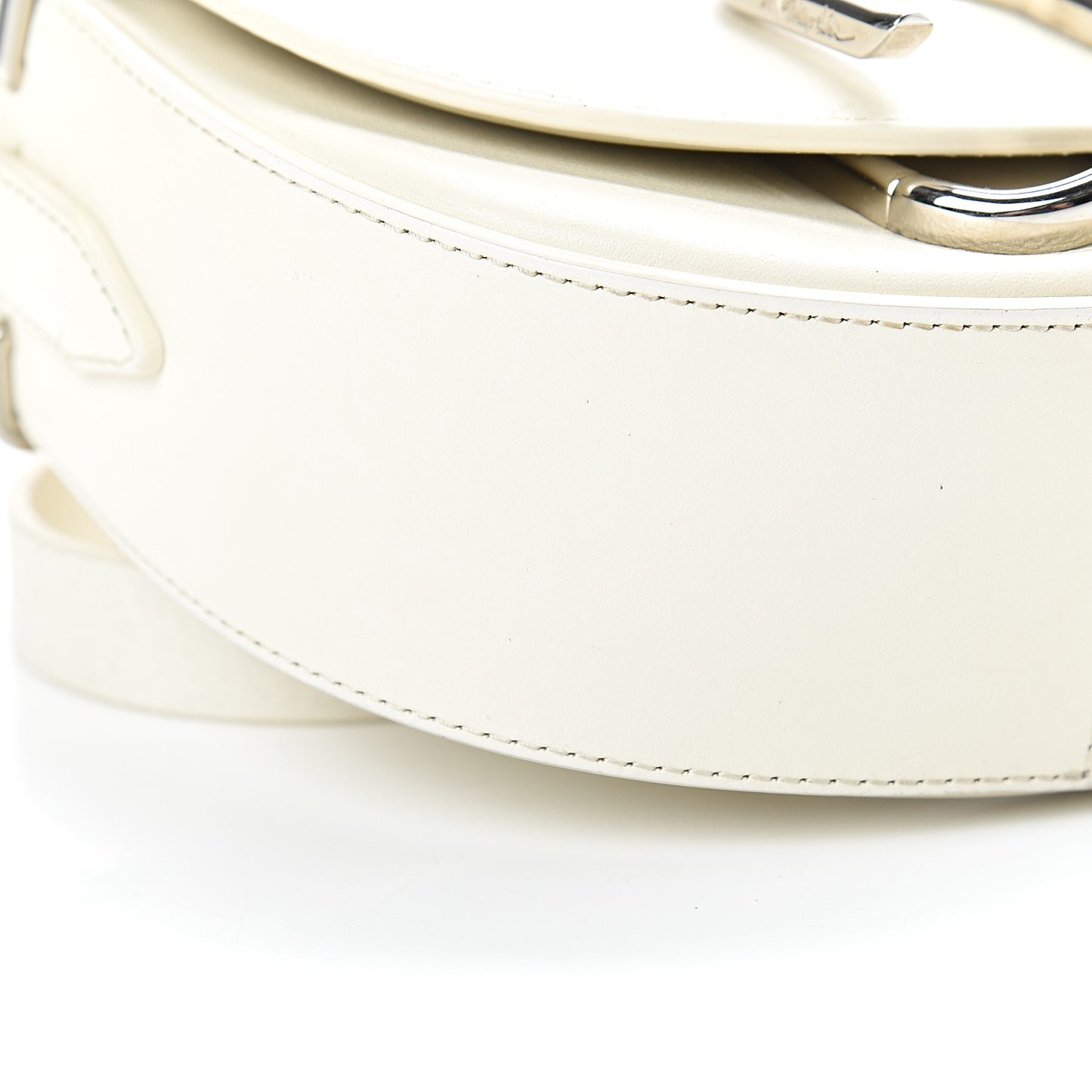 3.1 Calfskin Alix Saddle Crossbody Bag Off White