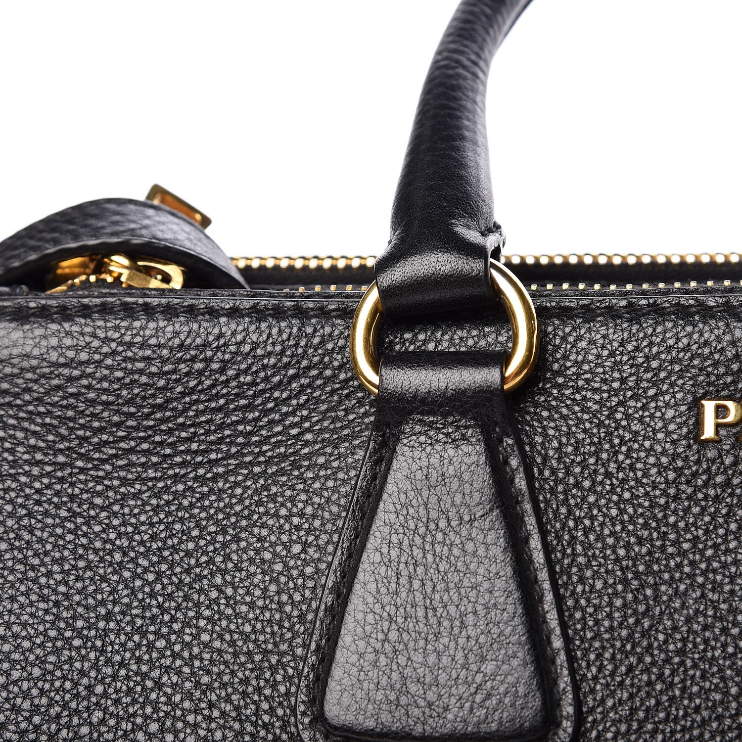 Prada Vitello Daino Large Double Zip Tote Nero Black 13 of 24