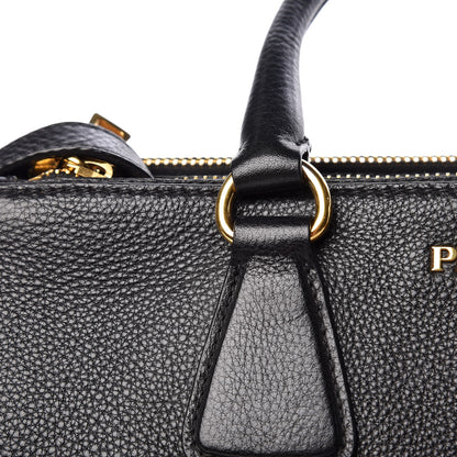Prada Vitello Daino Large Double Zip Tote Nero Black 13 of 24