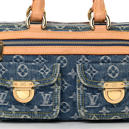 Louis Vuitton Monogram Denim Neo Speedy Blue 8 of 14