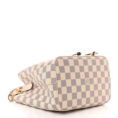 Louis Vuitton Damier Azur Braided Neonoe BB Pink 4 of 10