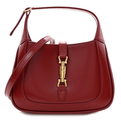 Gucci Boarded Dyana Lux Calfskin Mini Jackie 1961 Hobo New Cherry Red 1 of 9