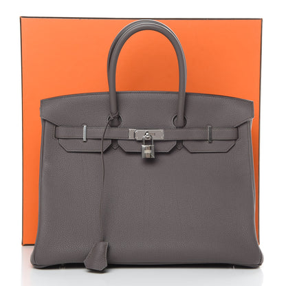Hermes Togo Birkin 35 Etain 12 of 12