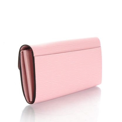 Louis Vuitton Epi Sarah Wallet NM Rose Nacre 3 of 7