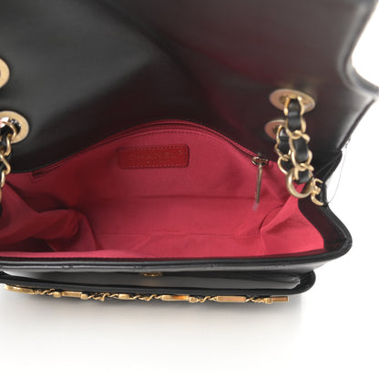 Chanel Calfskin Quilted Enchained Flap Black 5 of 11