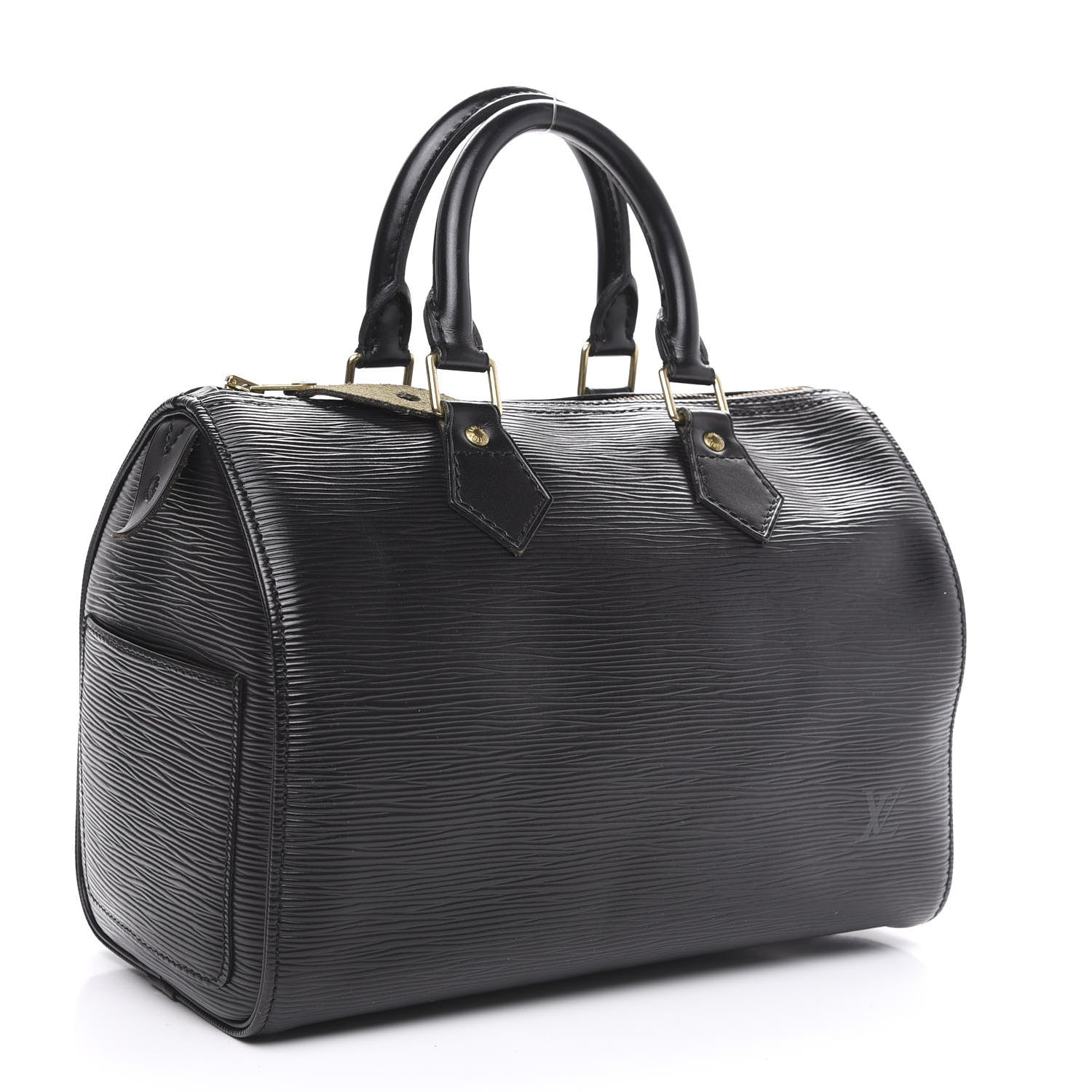 Louis Vuitton Epi Speedy 25 Black 3 of 14