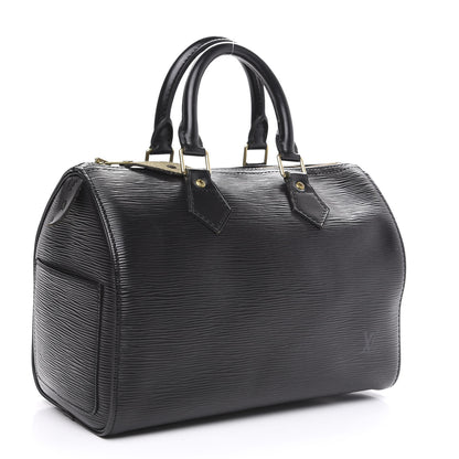 Louis Vuitton Epi Speedy 25 Black 3 of 14