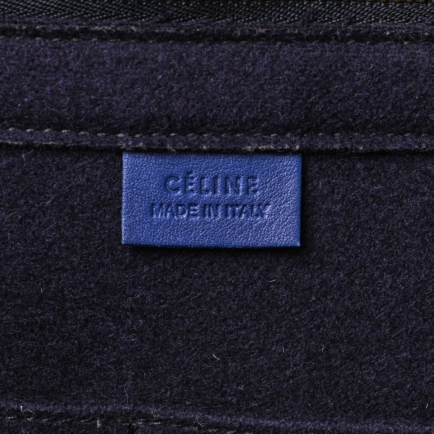 Celine Smooth Calfskin Medium Belt Cabas Phantom Royal Blue 10 of 11