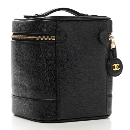 Chanel Caviar Vanity Cosmetic Case Black 3 of 7