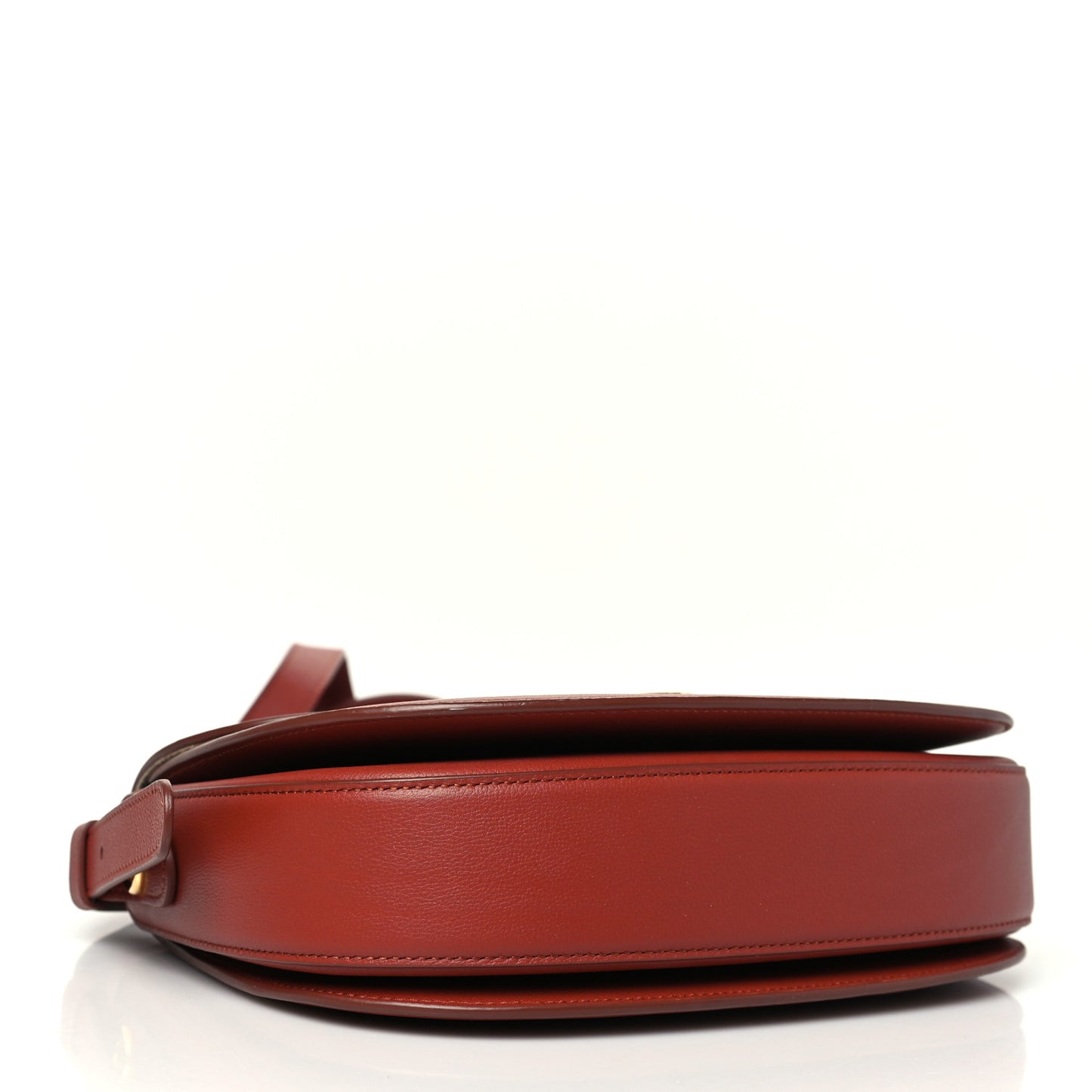 Grained Calfskin Small Ghiera Bag Deep Kummel