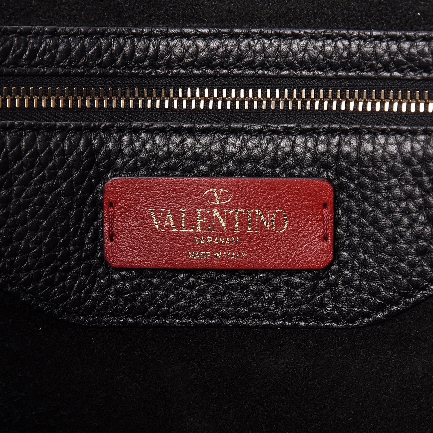 Valentino Garavani Grained Calfskin Rockstud Shoulder Tote Black 6 of 9