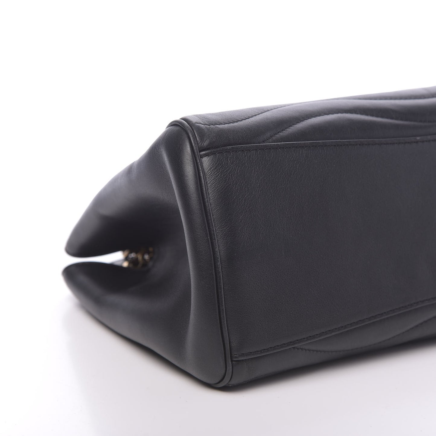 Calfskin New Wave Chain Tote Black