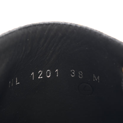 Louis Vuitton Calfskin Monogram Wonderland Flat Ranger Boots 38 Black 8 of 9