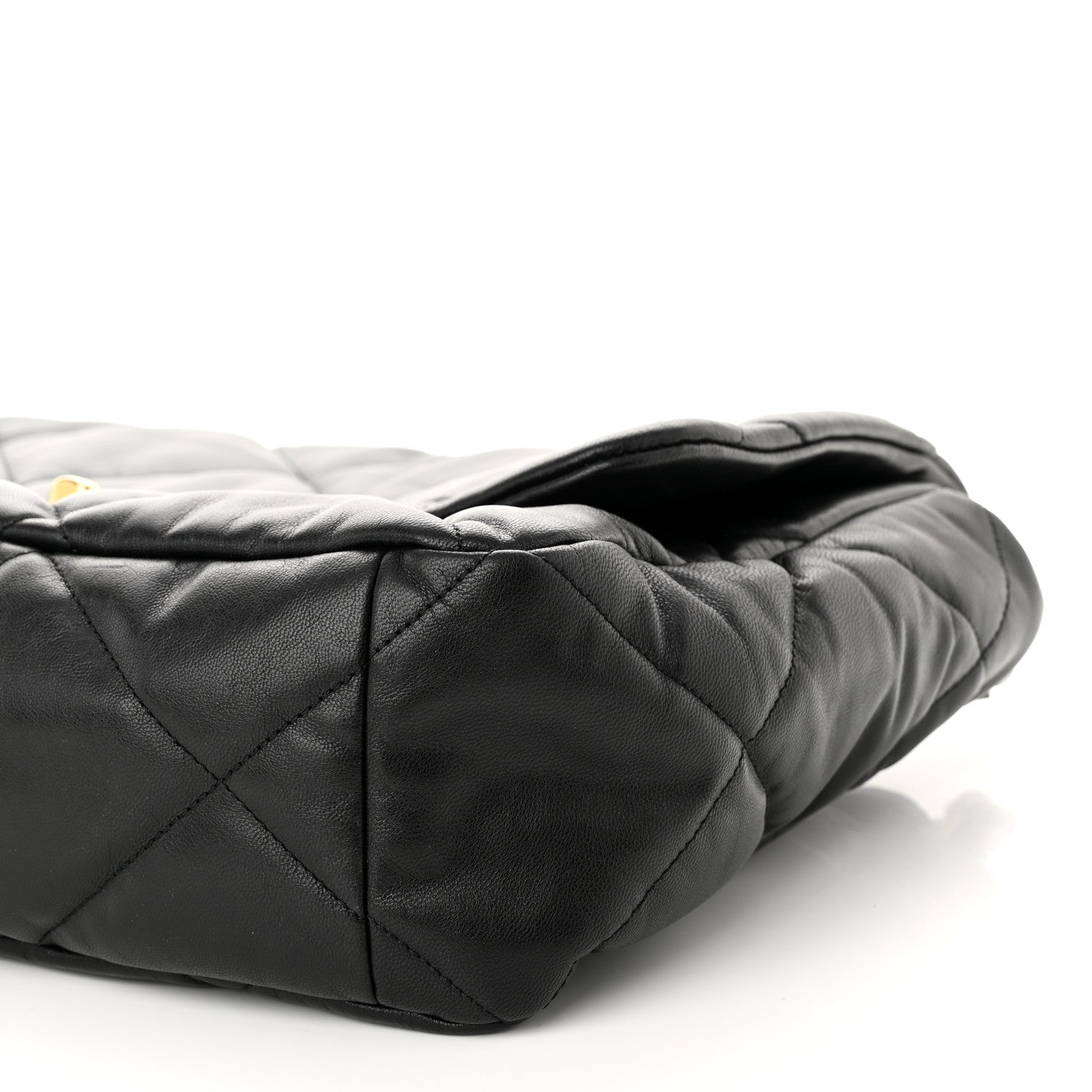 Chanel Lambskin Quilted Maxi Chanel 19 Flap Black 10 of 10