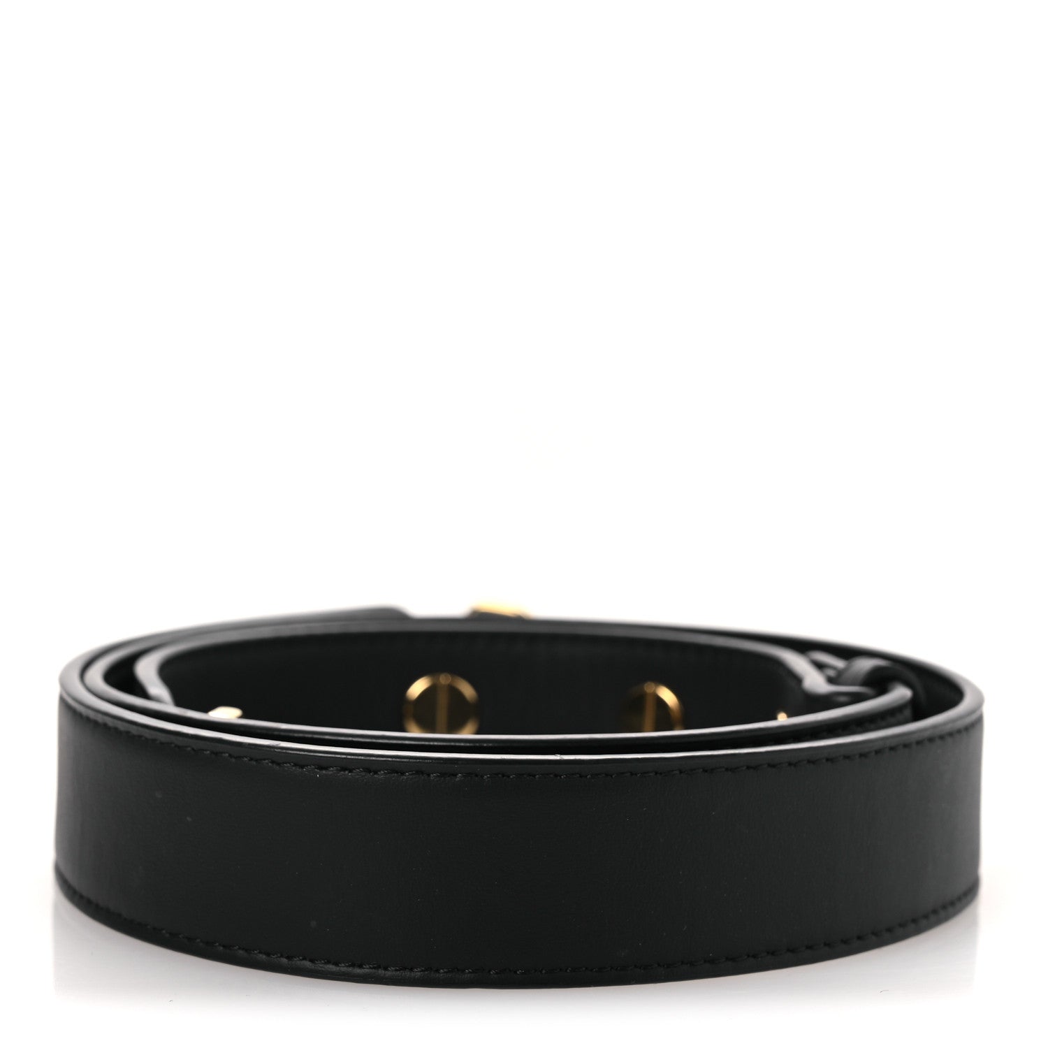 Fendi Vitello Century Opaco Flat Studded Strap You Black 2 of 6