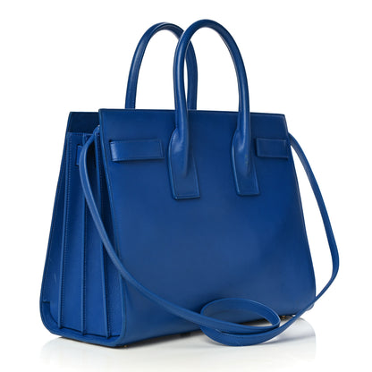 Saint Laurent Calfskin Small Sac De Jour Blue Majorelle 3 of 25