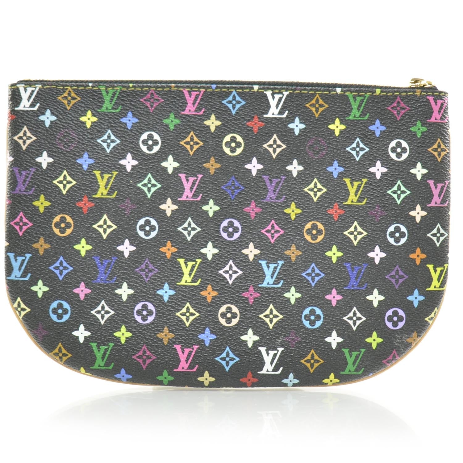 Louis Vuitton Monogram Multicolor Pochette Plate GM Black 4 of 8