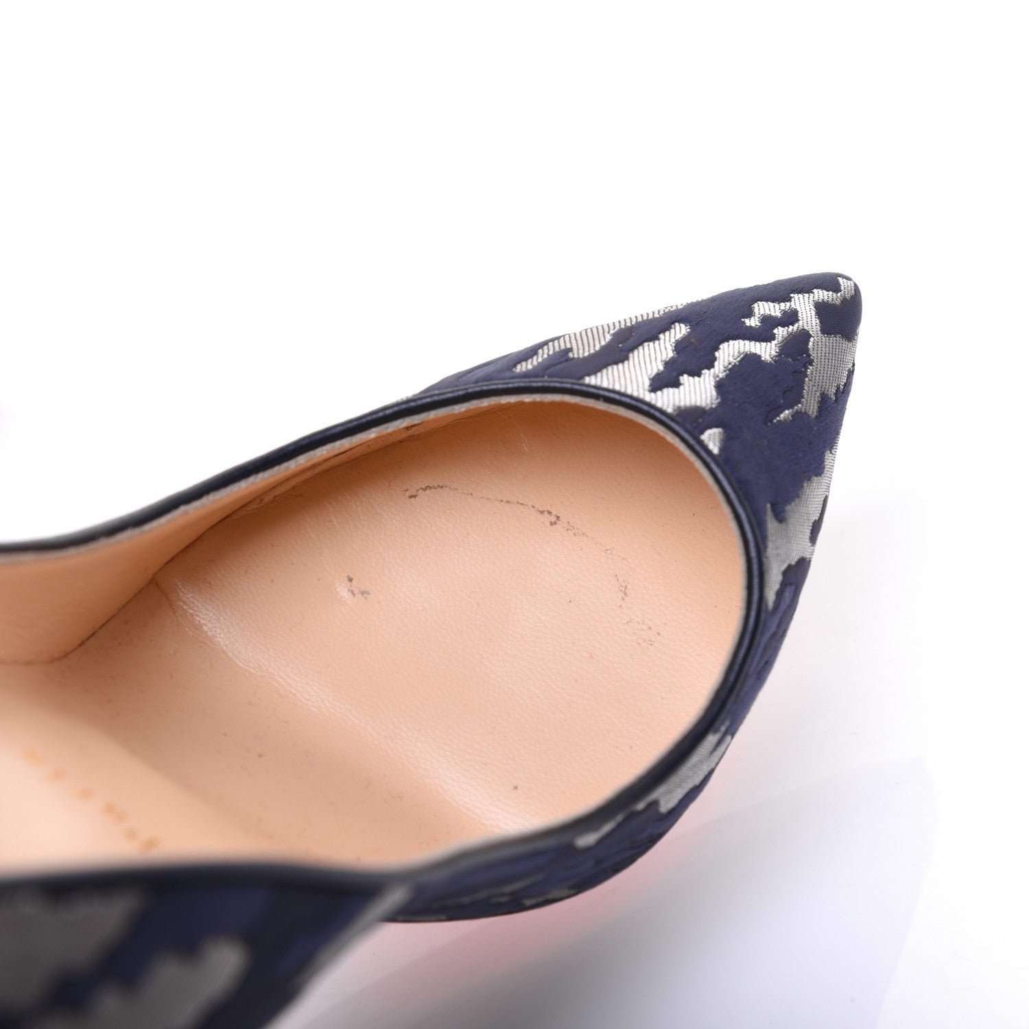 Christian Louboutin Jacquard Camouloubi Pigalle Follies 100 Pumps 40.5 Bavarios 10 of 15