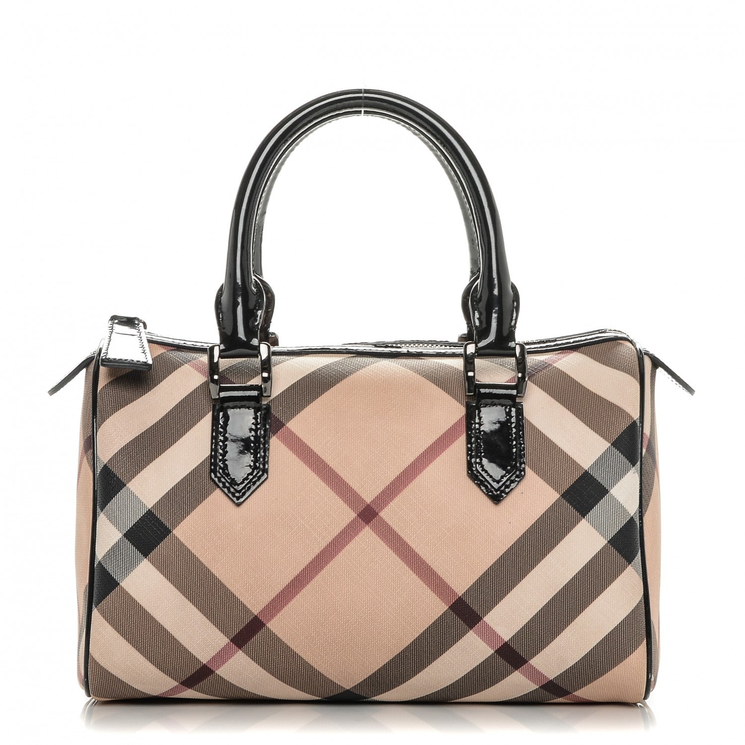 Burberry Nova Check Small Chester Bowling Bag Black 1 of 8