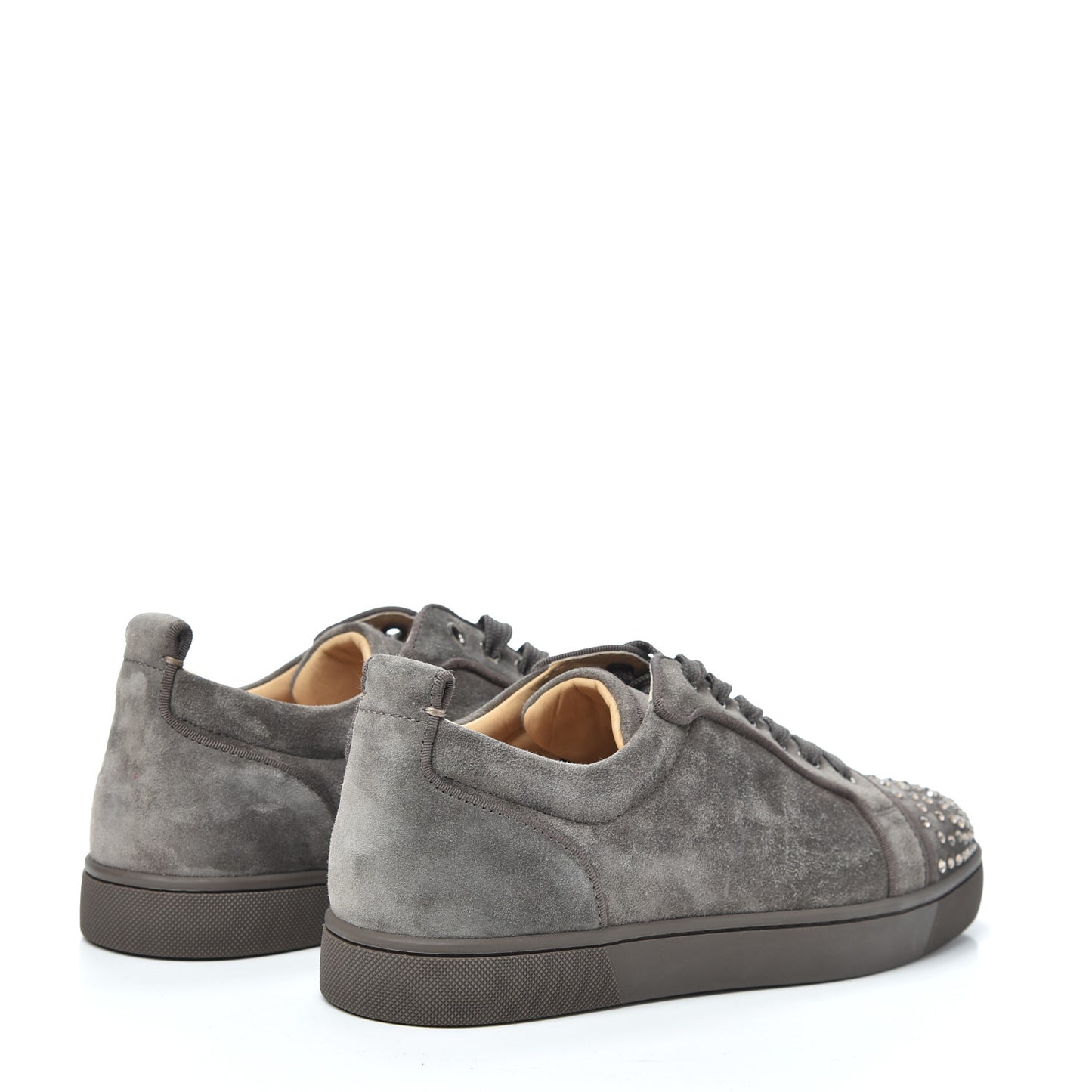 Veau Velours Mens New Lou Degra Flat Sneakers 39 Grey