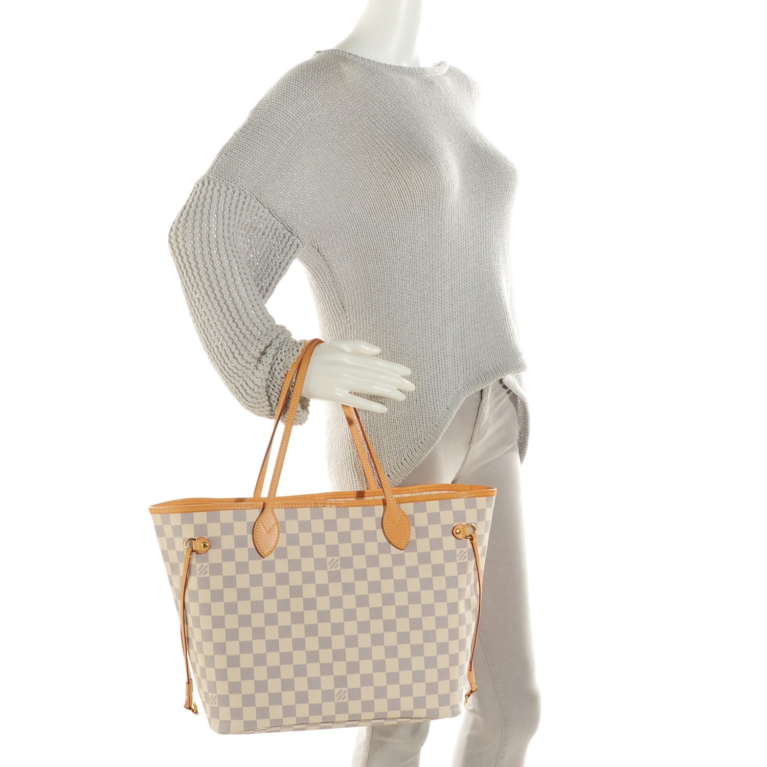 Louis Vuitton Damier Azur Neverfull MM 2 of 7